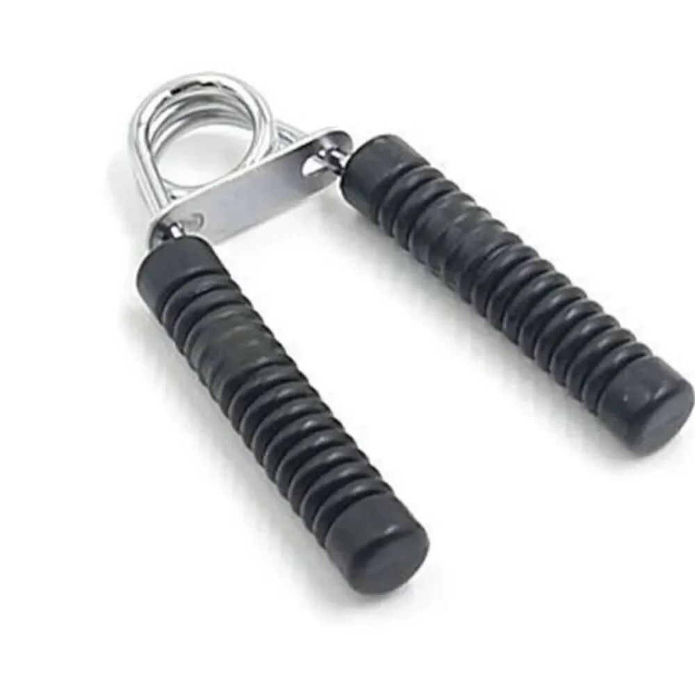 Hand gripper exercise equipment tool - black and chrome